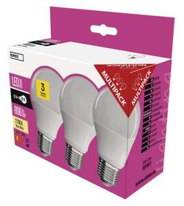 Emos LED žiarovka E27 ZQ5140.3 Classic 8,5W 806lm 2700K A60 teplá biela (3ks v balení)