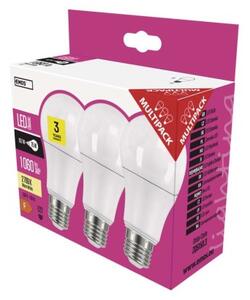 Emos LED žiarovka E27 ZQ5150.3 Classic 10,7W 1060lm 2700K A60 teplá biela (3ks v balení)