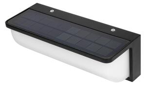LED solárne nástenné svietidlo so senzorom LED/3W/3,7V IP54 1500 mAh čierne
