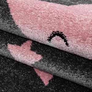 DETSKÝ KOBEREC, 160 cm pink, tmavosivá Ben'n'jen - Online Only bytové doplnky, Online Only