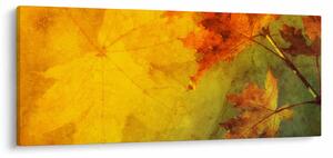Obraz - Jesenné listy (120x50 cm)