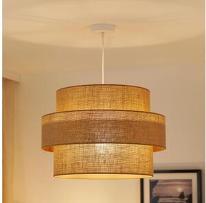 Brilagi - Luster na lanku SPACE YUTE 1xE27/15W/230V pr. 50 cm béžová/biela