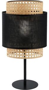 Stolná lampa BOHO 1xE27/15W/230V čierna/ratan