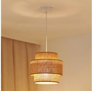 Brilagi - Luster na lanku SPACE YUTE 1xE27/15W/230V pr. 25 cm béžová/biela