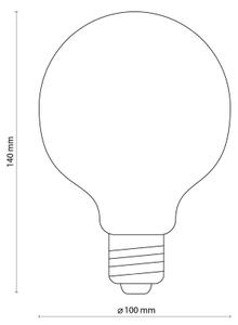 LED žiarovka AMBER G95 E27/6,5W/230V 3200K