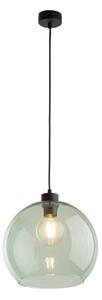 Závesný luster CUBUS 1xE27/15W/230V čierna/dymová zelená