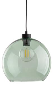 Závesný luster CUBUS 1xE27/15W/230V čierna/dymová zelená