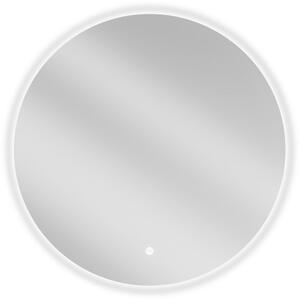Mexen Erg, okrúhle LED podsvietené kúpeľňové zrkadlo 70 cm, 6000K, vykurovacia podložka proti zahmlievaniu, 9823-070-070-611-00