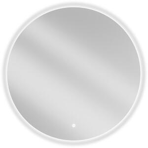Mexen Erg, okrúhle LED podsvietené kúpeľňové zrkadlo 80 cm, 6000K, vykurovacia podložka proti zahmlievaniu, 9823-080-080-611-00
