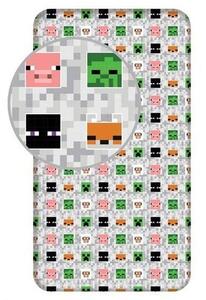 JERRY FABRICS Plachta Minecraft Adventure Bavlna, 90/200 cm