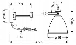 Nástenná lampička ESPERA 1xE27/40W/230V