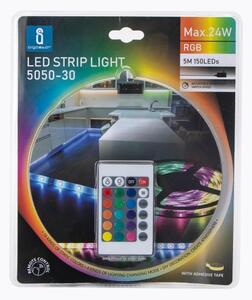 Aigostar - LED RGB stmievateľný pásik 5m LED/24W/12/230V IP65 + DO