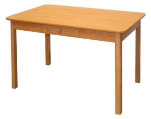 Bradop Jedálenský stôl masívny bukový so zásuvkou MILOŠ 70x110 cm