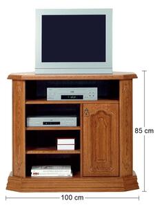 Rustikálny TV stolík Kinga A - drevo D3