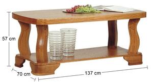 Konferenčný stolík Fryderyk - drevo D3
