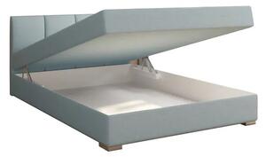 Čalúnená jednolôžková posteľ Riana Komfort 120 - mentolová