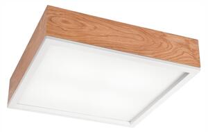 Stropné svietidlo OAK SQUARE 4xE27/15W/230V 39x39 cm dub/biela
