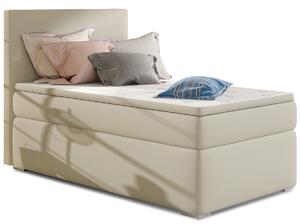 Čalúnená jednolôžková posteľ s úložným priestorom Rodrigo 90 P - béžová