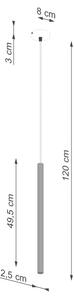 Sollux SL.1337 - Luster na lanku ARCHE 1xG9/8W/230V biela