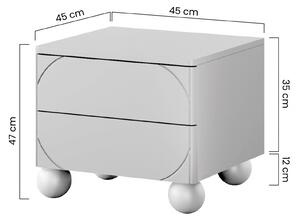 Nočný stolík Sonatia II 45 cm - kašmírová