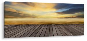 Obraz - Mólo s výhľadom (120x50 cm)