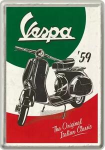 Plechová ceduľa Vespa Italian Classic'59, 20 × 30 cm