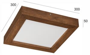 Brilagi-LED Stmievateľné svietidlo WOODY FRAME LED/24W/230V dub 30x30 cm IP44 + DO