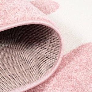 Dekorstudio Moderný koberec BUBBLE - Ružový obláčik 100x150cm