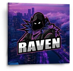 Sablio Obraz FORTNITE RAVEN Steampunk mesto - 50x50 cm