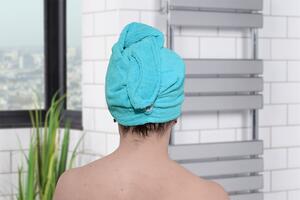 Rýchloschnúci turban na vlasy RENA tyrkysový