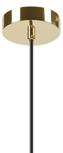 Luster na lanku HARMA 1xE27/15W/230V pr. 25 cm biela/zlatá
