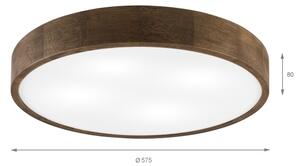 Brilagi - LED stropné svietidlo CARVALHO 4xE27/60W/230V, dub/orech, priemer 57,5 cm