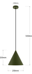 Závesné svietidlo na lanku ETNA II 1xE27/15W/230V pr. 25 cm zelené