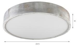 Brilagi - Stropné svietidlo PINO 3xE27/15W/230V borovicové/strieborné pr. 47,5 cm