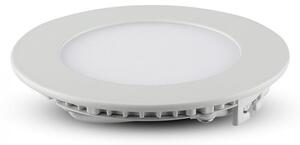 V-TAC Okrúhly zapustený LED panel 12W ALU, Studená biela 6000 - 6500K