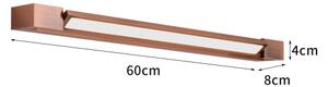 Brilagi-LED Kúpeľňové osvetlenie zrkadla AQUA LINE LED/18W/230V 60 cm IP44 bronz