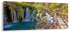 Obraz - Vstup na vodopády (120x50 cm)