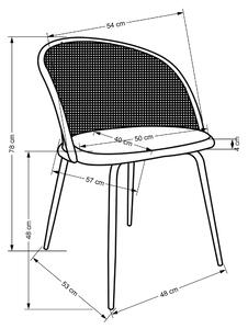 Jedálenská stolička SCK-508 tmavozelená