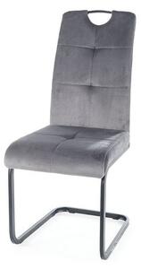 Jedálenská stolička OXU sivá/čierna