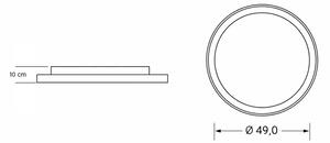 Brilagi -LED Stmievateľné detské stropné svietidlo UNICORN LED/68W/230V 3000-6000K+DO