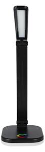LED RGBW stmievateľná stolová lampa s bezdrôtovým nabíjaním LED/7W/5V USB čierna