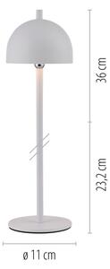 Schöner Wohnen 19244-16 - LED stmievateľná stolová lampa BELLIS LED/2,5W/5V IP54 biela