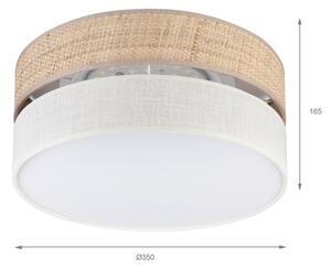 LED stropné svietidlo SIRJA BOHO LED/20W/230V pr. 35 cm béžová/krémová