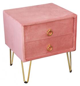 Massive home | Noční stolek pearl 50 CM tmavě růžový 41021