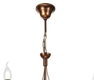 Luster na reťazi ANTON 3xE14/15W/230V bronzový