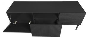 TV stolík Nicole 150 cm - čierny mat / čierne nožičky