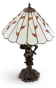 Brilagi - Tiffany vitrážová stolová lampa FOLIA 1xE27/60W/230V