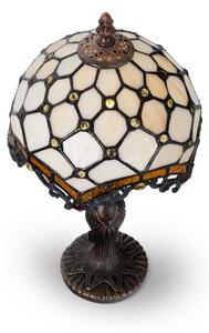 Brilagi - Tiffany vitrážová stolová lampa SLONOVINOVÁ 1xE27/60W/230V