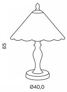 Brilagi - Tiffany vitrážová stolná lampa FOLIA 2xE27/60W/230V