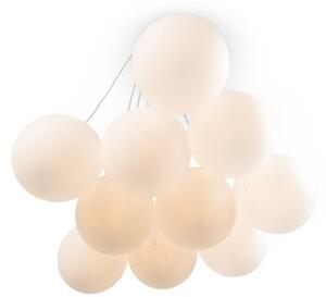 Brilagi - Závesný luster na lankách GLOBE 10xE14/15W/230V biely